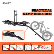 CRAVOT CyberRack E2 Foldable Hitch Bike Rack | 2’’ Receiver, 200 LBS Capacity