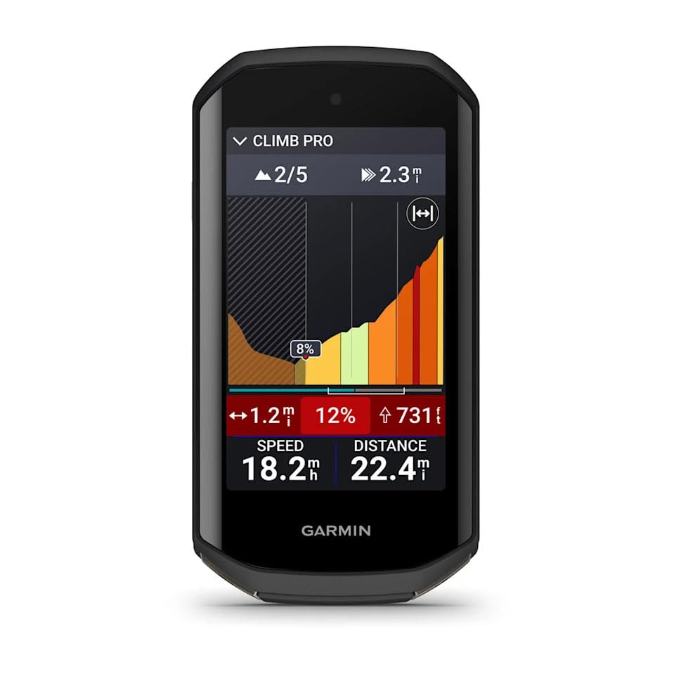 Garmin Edge 1050, Premium Bicycle Computer, Advanced Bicycle Training and Group Ride Features & Messaging, Built-in Speaker, Road Hazard Alerts Bike-Computer Bundle with Cleaning Kit + Accessories