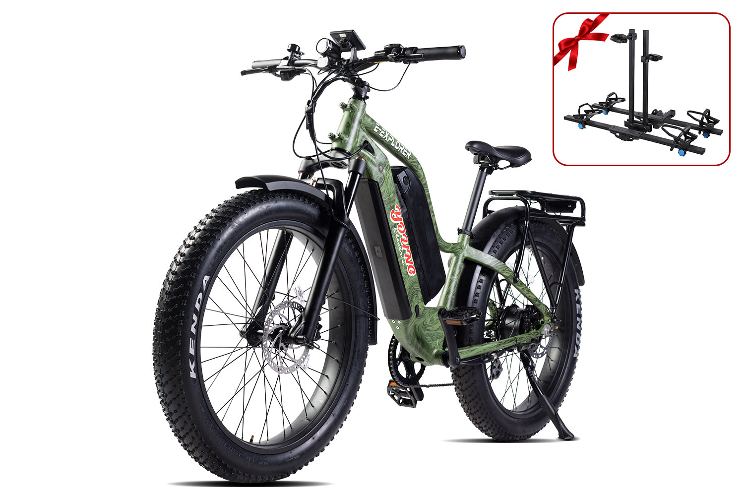 Young Electric E-Explorer 1000W Long Range Electric Hunting Bike | Optional Dual Battery｜26'' Fat Tire